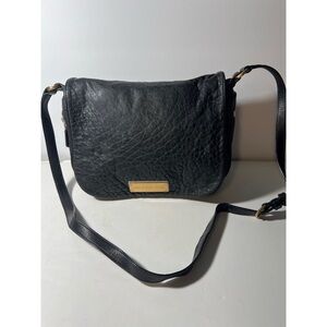 Black Leather Crossbody Bag